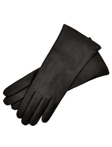 1861 Glove manufactory Marsala Black Leather Gloves