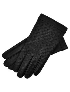 1861 Glove manufactory Amalfi black leather gloves