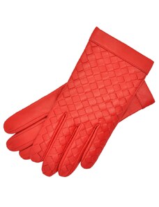 1861 Glove manufactory Amalfi red leather gloves