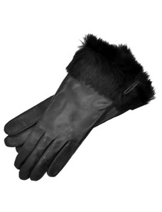 1861 Glove manufactory Venezia Black Leather Gloves