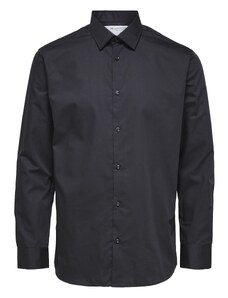 SELECTED HOMME BLACK Herren SLHSLIMETHAN Shirt LS Classic B NOOS Hemd, M