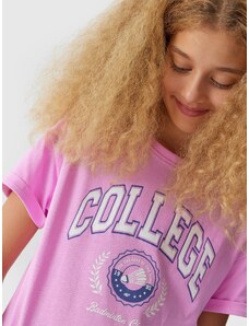4F Mädchen T-Shirt mit Print - pink - 128