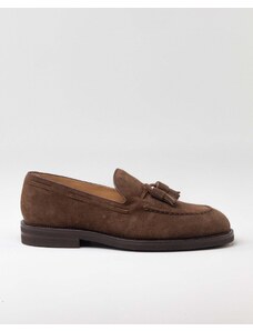 HENDERSON BARACCO Suede moccasin with tassels