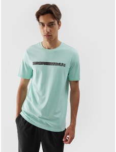 4F Regular Fit T-Shirt mit Print für Herren - minze - L