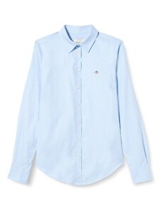 GANT Damen Slim Stretch Oxford Shirt Klassisches Hemd, Light Blue, 36 EU