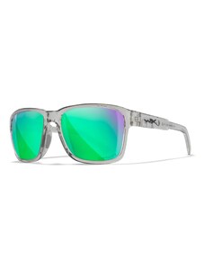 Wiley X │ WX Trek | Sonnenbrille Herren | Grün Spiegel Gläser | Sonnenbrille Herren Polarisiert | 100% UVA/UVB-Schutz | Ideal bei Outdoor-Aktivitäten | Sport Fischen Wandern Skiing