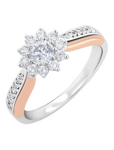 Eppi Verlobungsring mit Diamanten in Form einer Blume Evander