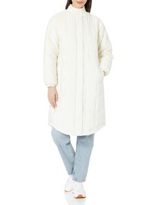 Amazon Essentials Damen Gesteppter Mantel (in Übergröße erhältlich), Eierschalenweiß, S