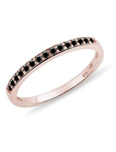 Ring mit schwarzen Diamanten in Rosegold KLENOTA K0443024