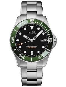 Mido Automatik Herrenuhr Ocean Star 600 Chronometer Grün M026.608.11.051.01