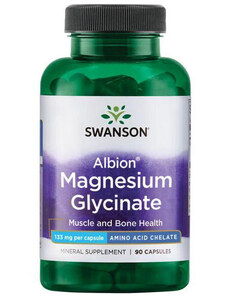 Swanson Albion Chelated Magnesium Glycinate 90 St., Kapsel, 133 mg