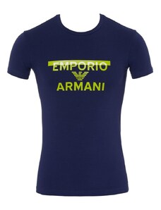 Emporio Armani Men's Crew Neck T-Shirt Megalogo, Ink, XX-Large