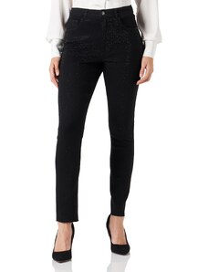 ONLY CARMAKOMA Women's CARPUSH HW SK Longer ANK Deco Jeans, Black, 42/32