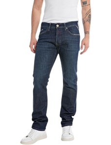 Replay Herren Jeans Waitom Regular-Fit, Dark Blue 007-1 (Blau), 34W / 30L