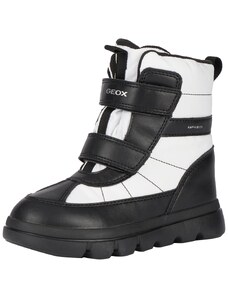 Geox J WILLABOOM Girl B A Ankle Boot, White/Black, 33 EU
