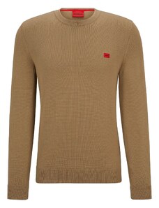Hugo Herren San Cassius-c1 Knitted_Sweater, Open Brown242, S EU