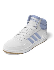 adidas Damen Hoops 3.0 Mid Sneakers, FTWR White/Clear Sky/Gum 3, 38 EU