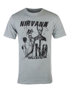 Metal T-Shirt Männer Nirvana - Incesticide Stacked Logo - ROCK OFF - NIRVTS59MGR