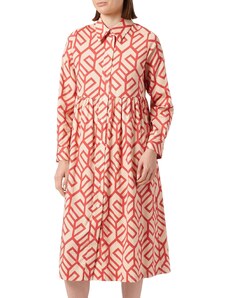 Seidensticker Damen Blusenkleid Midi - Blusenkleid mit Hemdblusenkragen - Regular Fit - Langarm – 100% Baumwolle