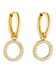 Purelei Damen-Ohrringe Creolen Vergoldet Closed Glow Earring-ClosedGlow-Gold