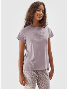 4F Mädchen T-Shirt mit Print - beige - 128