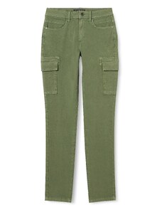 Q/S by s.Oliver Women's Cargo Hose lang, Green, 44/32