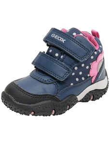 Geox Baby-Mädchen B Baltic Girl B ABX Sneaker, Navy/Fuchsia, 22 EU