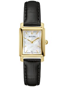 Bulova Damen-Armbanduhr Sutton mit Lederband 97P166