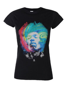 Metal T-Shirt Frauen Jimi Hendrix - Galaxy - ROCK OFF - JHXTS14LB