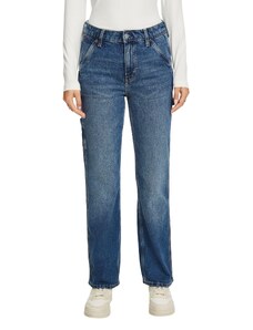ESPRIT Carpenter-Retro-Jeans: gerade Passform, hoher Bund