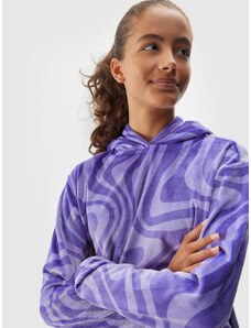 4F Velours-Sweatshirt mit Kapuze für Mädchen - mehrfarbig - 122