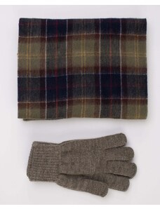 BARBOUR Gift set - Tartan scarf and gloves