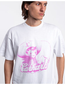 Carhartt WIP S/S Buddy T-Shirt White / Pink