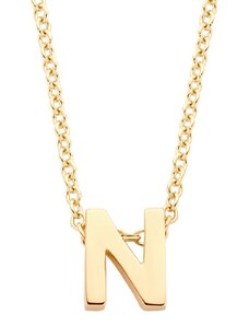 Blush Damen-Halskette 585 Gold mit Anhänger Buchstabe N 3155YGO_N