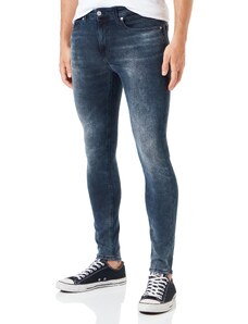 Calvin Klein Jeans Herren Jeans Super Skinny Stretch, Blau (Denim Dark), 33W / 34L