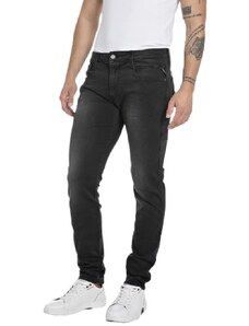 Replay Herren Jeans Anbass Slim-Fit mit Power Stretch, Schwarz (Black 098), W30 x L36