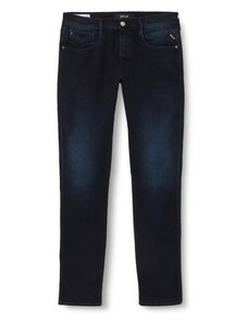 Replay Herren Jeans Anbass Slim-Fit Hyperflex Recycled mit Stretch, Dark Blue 007 (Blau), 29W / 30L