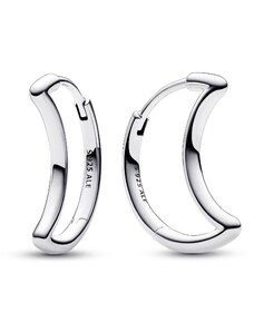 Pandora Silber-Ohrringe für Damen Mond Creolen 292989C00