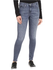 Calvin Klein Jeans Damen Jeans Mid Rise Skinny Fit, Grau (Denim Grey), 31W / 32L