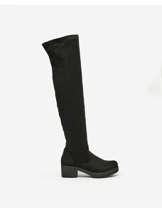 Ideal Shoes Royalfashion Maroon Damenstiefel mit flachem Absatz Keteris - schwarz || Hellbraun || braun