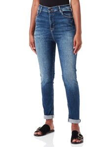 LTB Jeans Damen Jeans Amy X - Jeans Damen Skinny aus Baumwollmischung Skinny Denim Dunkel mit Reißverschluss Hohe Taille - Blau