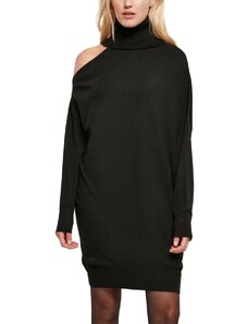 Urban Classics Damen Ladies One Shoulder Knit Dress Kleid, Black, L