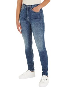 Calvin Klein Jeans Damen Jeans High Rise Skinny Fit, Blau (Denim Dark), 26W / 32L