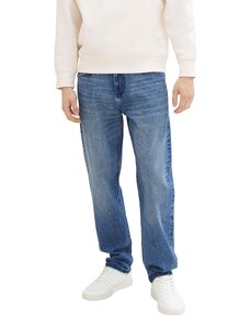TOM TAILOR Denim Herren Loose Fit Jeans, Used Mid Stone Blue Denim, 33/32