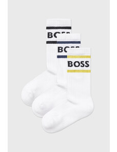 HUGO BOSS 3er-PACK Socken BOSS Rib Stripe weiß