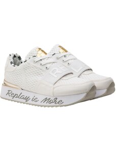 Replay Damen Sneaker mit Plateau, Weiß (White 061), 38