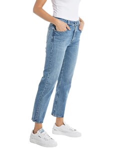 Replay Damen Jeans Maijke Straight-Fit Rose Label aus Comfort Denim, Medium Blue 009 (Blau), 28W / 28L