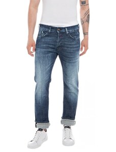 Replay Herren Jeans Waitom Regular-Fit, Dark Blue 007 (Blau), 28W / 30L
