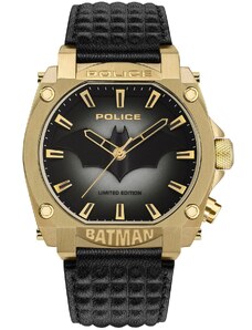 Police Armbanduhr Batman Limited Edition Schwarz/Goldfarben PEWGD0022602
