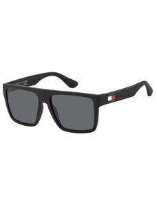 Tommy Hilfiger Unisex Th 1605/s Sunglasses, 003/IR MATT Black, 56